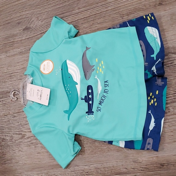 Carter So Mich To Sea Swim Set Size 9 Months - Picture 1 of 4